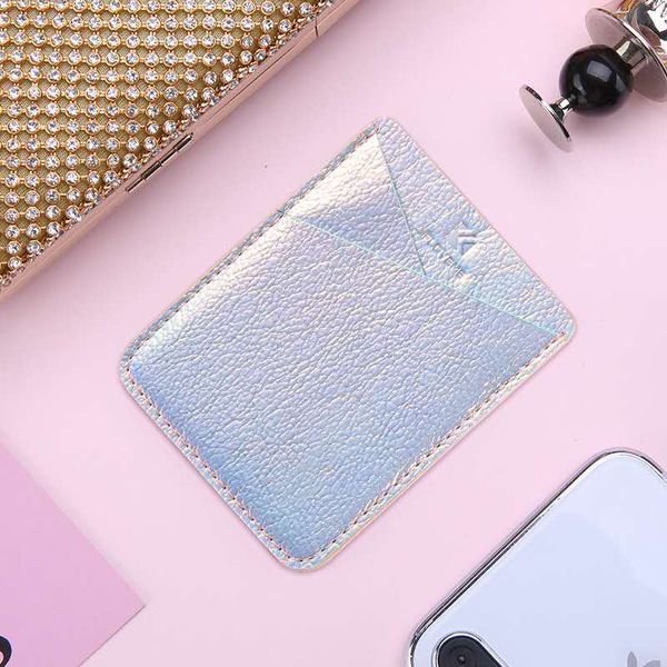 

floveme multi-functions cellphone bag fashionable pu leather cellphone stickers wallet card holder cellphone pouch