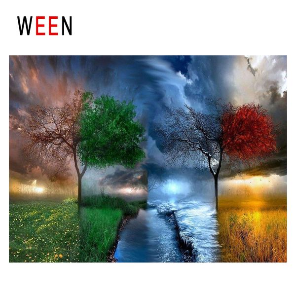 

ween weather diy painting by numbers abstract storm tree oil painting on canvas farm cuadros decoracion acrylic wall art gift