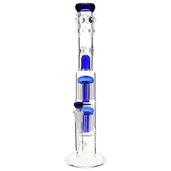 

Стекло Бонги Highly Recommended «Испорченные Speranza» Двойной 8 Arm Дерево Percolator брызговик Стекло Водопроводные трубы благодать бом о 18inches
