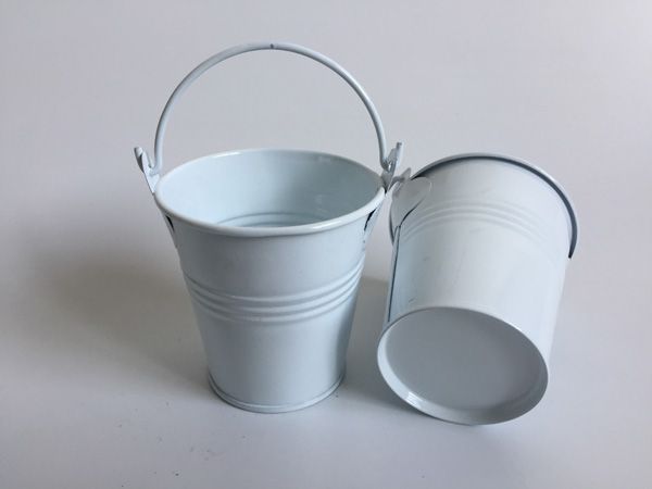 

D7*H7CM(D2.7*H2.7 дюймов) цветочные горшки плантатор сад ведро жестяная коробка железные