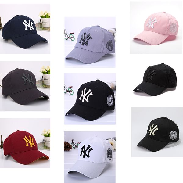 

kids baseball cap ny embroidery letter sunshade hats 9colors hiphop street dance teenager hat summer sports cap ponytail cc caps, Yellow
