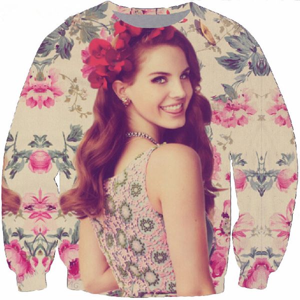 

newestfashion мужчины / женщины бритни спирс ребенок еще раз / лана дель рей смешные 3d printedsweatshirt стиль мода повседневная толстовка, Black