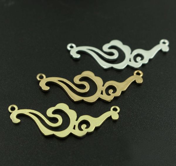 

retro stamping filigree flower charms hanger connectors embellishment findings diy jewelry making, Blue;slivery
