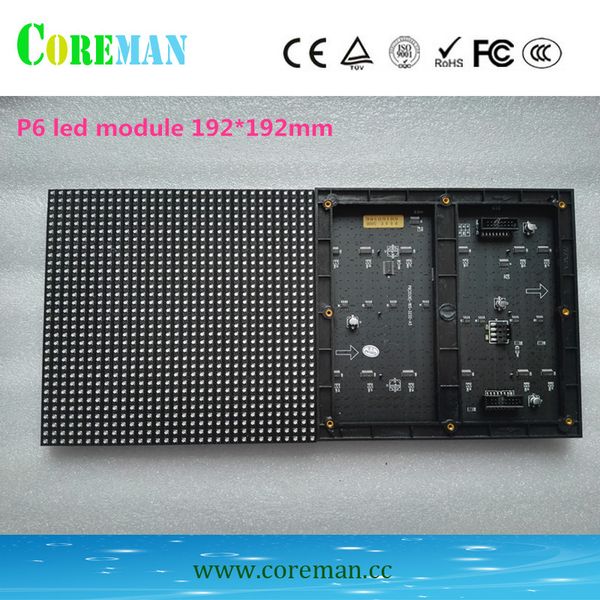 

p6 led module 192x192 indoor led display module 32x32 rgb p6 outdoor screen p1.2p2video wall screen