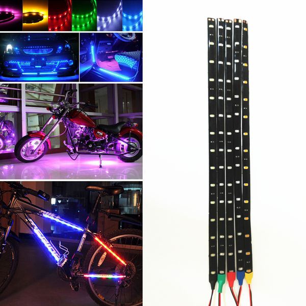 

1pcwaterproof 12v 30cm 5050/3528/2835 smd led strip light ribbon string for car/home christmas decor daytime running lights drl