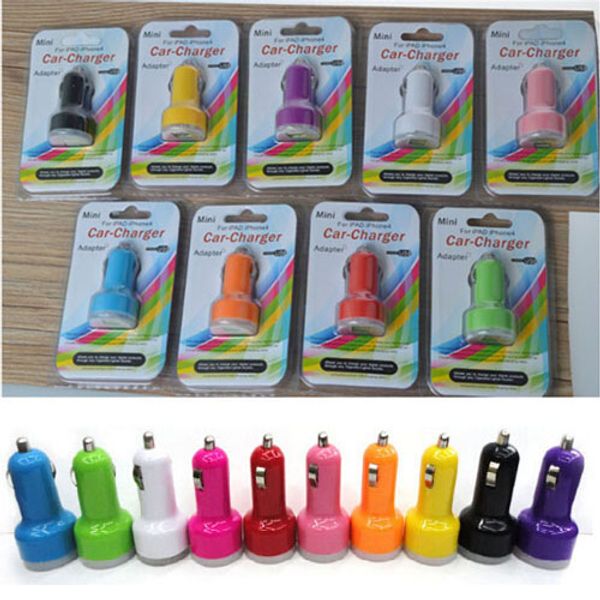 

Dual port u b mini car charger 2 1a power adapter 500 car charger 500 retail box for iphone 6 plu am ung 6 1000pc