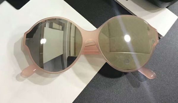 

round ch5387 sonnenbrille sunglasses pink/silver mirror lens designer sun glasses gafas de sol new with box, White;black
