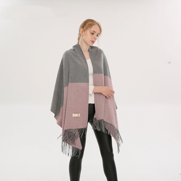 

Unisex Shawl Women Tassel Scarf Chevron Pattern Pure Wool New Winter Fashion The Western Style Nice Gifts Travel Party