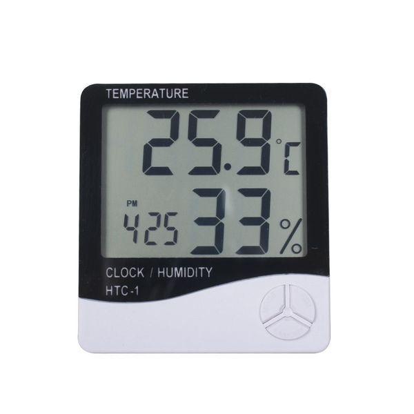 

digital lcd temperature electronic thermometer humidity meter tester clock hygrometer