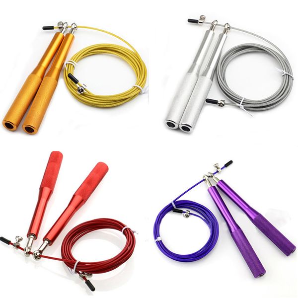 

aiboully adjustable skipping rope 3m speed steel wire skipping jump rope metal boxing/gym/jumping/exercise/fitness equipment