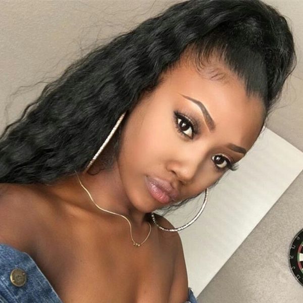 

human hair ponytail hairpieces clip in high curly human hair extension 140g drawstring ponytail hairpieces for black women