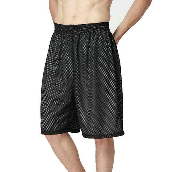 

2016 new arrival black and white double faced basketballs shorts men loose solid big size men shorts 1 piece 8 colors 20, White;black