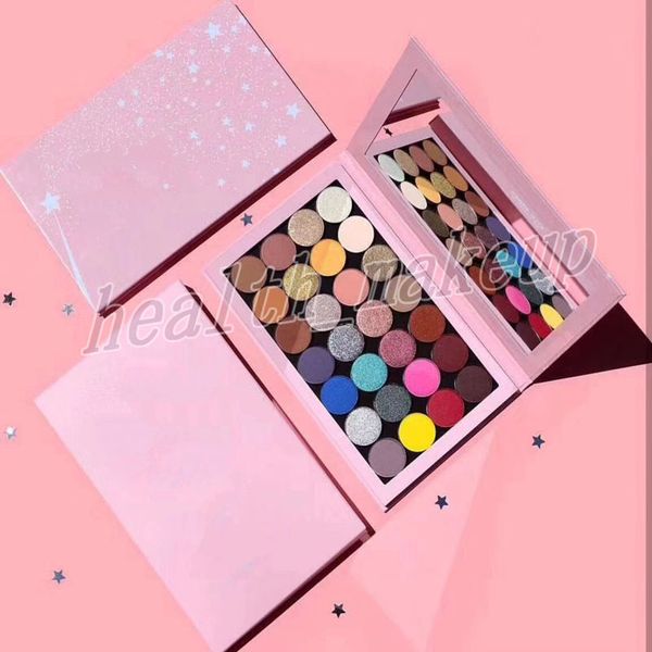 

Makeup palette 28 color eye hadow one open empty large pro palette matte metallic and atin pre ed powder palette eye hadow dhl
