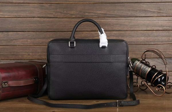 

AAA Brand Men Briefcase Подлинная реальная кожа Мужская сумка Сумка для ноутбука Сумка для мужчин Сумка для мужчин Сумки для путешествий для мужчин Черный