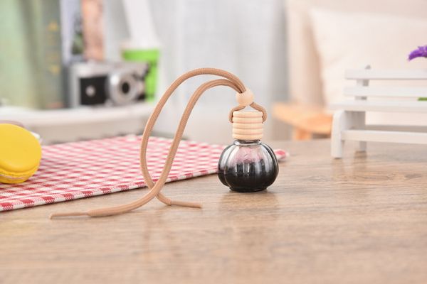 

home car air freshener hanging glass bottles for essential oils diffuser fragrance car perfume bottle 10ml in stocks