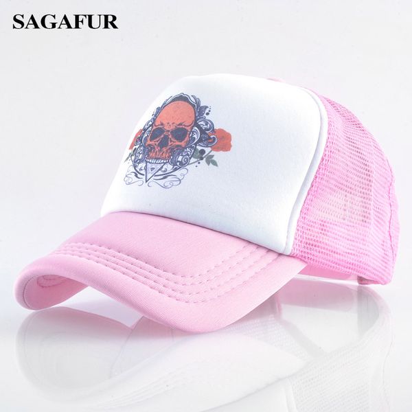 

sagafur sugar skulls hat femalehip-hop breathable brand fashion accessory casual outdoor baseball cap fitted, Blue;gray