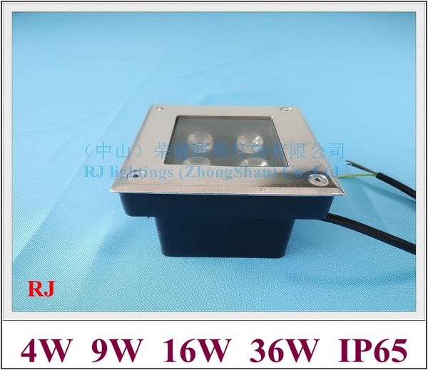 Square Shape Led Under Ground Light Buried Lamp Landscape Outdoor Underground 4w 9w 16w 36w Ac Dc 12v 24v Ip65 Flood Fixtures
