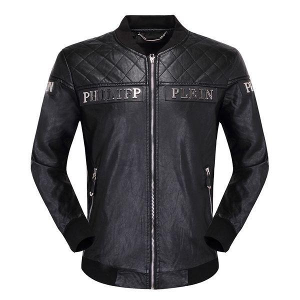 

New ca ual winter men leather jacket fa hion letter hip hop 1069 men 039 pu long leeve leather motorcycle male jacket coat