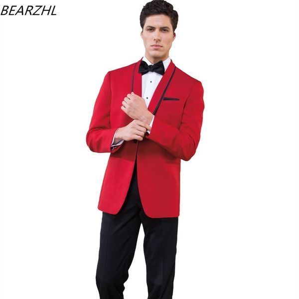 

tuxedo for wedding dress red custom made suit slim fit 2018 men suits, White;black
