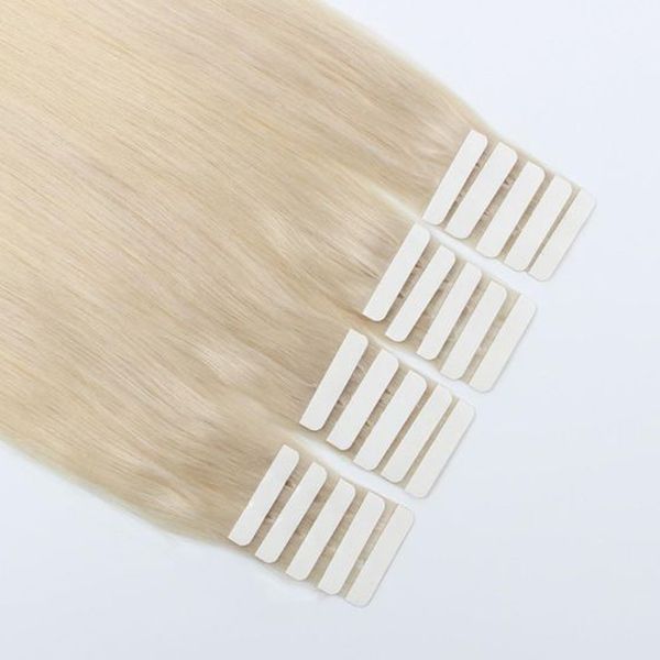 

Tape In Remy Human Hair Extensions Can be Re-used by add new Tape No Shedding, No Tangle , No Split,No bad smell