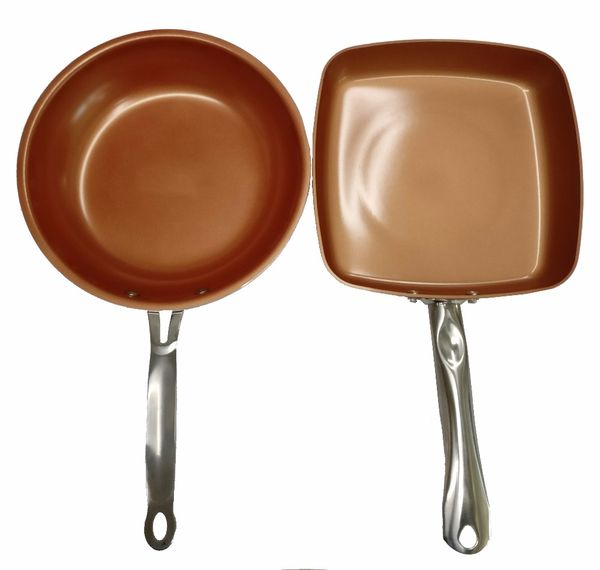 

антипригарная медная сковорода квадратная антипригарная сковорода с керамическим покрытием керамическая кастрюля инструменты для приготовлен