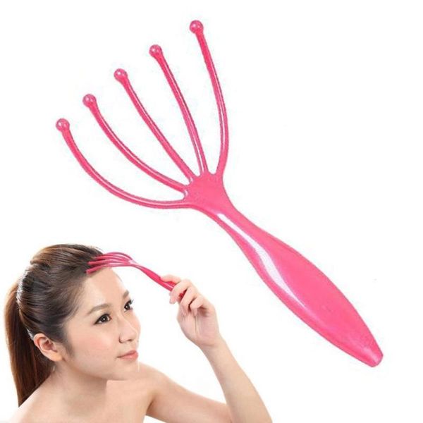 

1pc five finger relax massager head hair held spa scalp neck stress release head massage & relaxation rp2