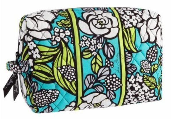 

NWT VB flower Cotton large Cosmetic Cases makeup bag