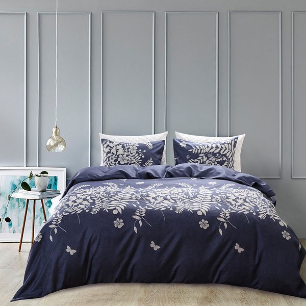 Boho Duvet Cover Set Simple Style Microfiber Fabric Home Floral