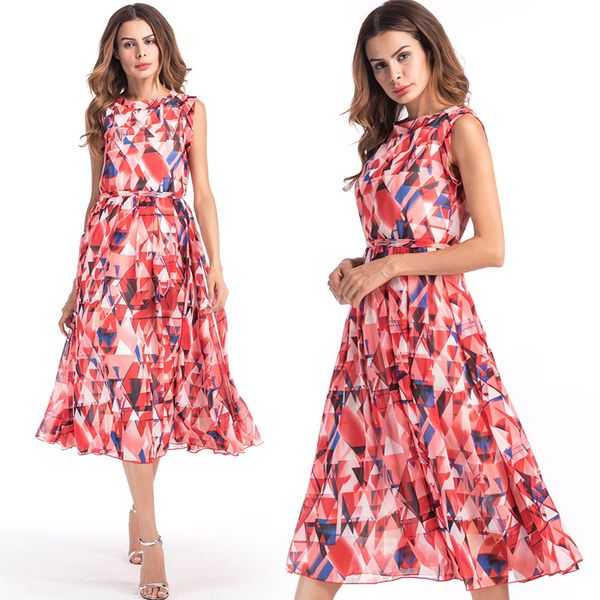 Vestidos en chifon estampados Clearance