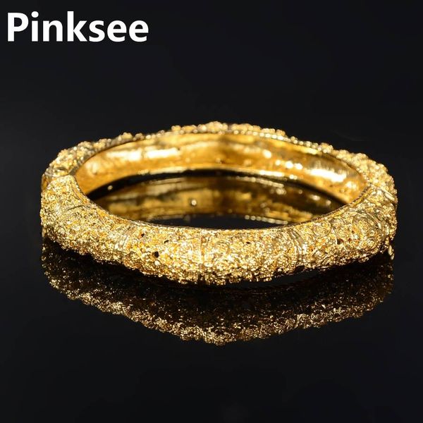 

fashion geometric gold metal carved bangle for women 2018 maxi punk bracelet cuff bangle brand jewelry accessories, Black