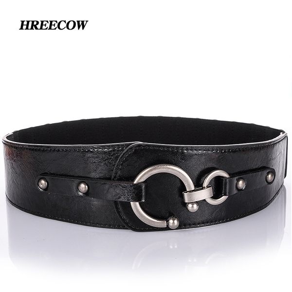 

autumn and winter leather women belt genuine leather belt for women cowhide female belts joker wide belts womens, Black;brown