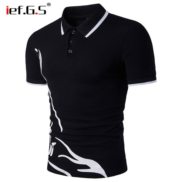 

ief.g.s men summer shirt creative fashion irregular turtleneck short sleeved pique comfortable breathable business shirt, White;black