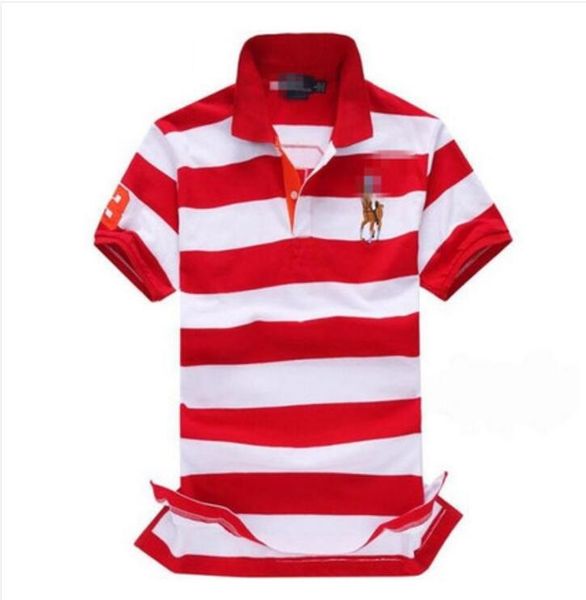 

2019 новая мода polos полоса мужчины футболки с коротким рукавом хлопок поло спорт с коротким рукавом лето повседневная рубашка поло бесплатно Shippi