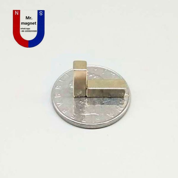 100 Stück N35 1244 mm Permanentmagnet 12 x 4 x 4 superstarker Neo-Neodym-Block 12 x 4 x 4 mm NDFEB-Magnet 1244 mit Nickelbeschichtung