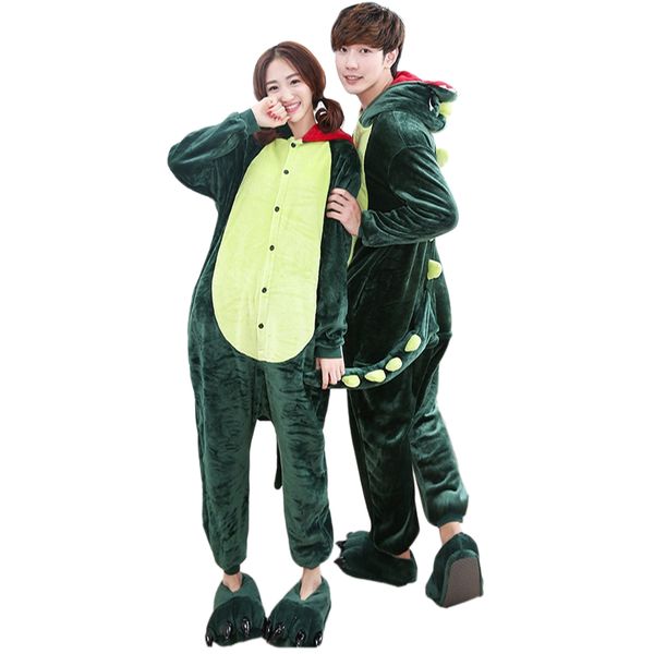 

взрослый пара пижамы симпатичные фланель мягкие мужчины и женщины мультфильм животных косплей фланель пижамы мягкие пижамы одежда, Black;red