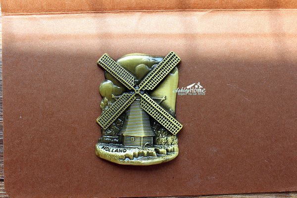 

netherlands holland windmill tourist travel souvenir 3d metal fridge magnet gift