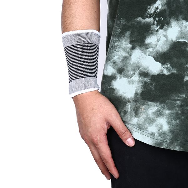 

1pc 11.5cm-8.5cm wristband basketball tennis gym yoga wrist support sweat band sweatband, Black;red