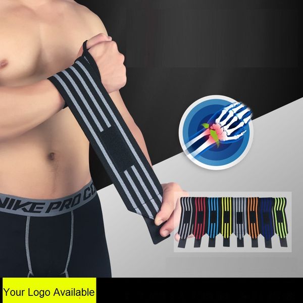 

1pc men women sports bandage weightlifting wrist support fitness training bands straps sports safety accessories durable brace, Black;red