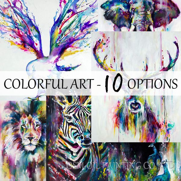 Best Selling Handmade Items Colorful Abstract Paintings Animals