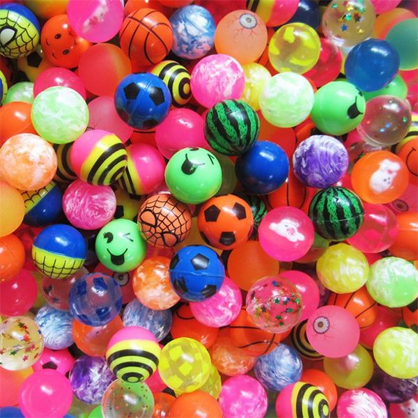 

elastic ball 32mm jump rubber solid mixing children's toys elastic ball bouncy balls decompression toy t4h0501