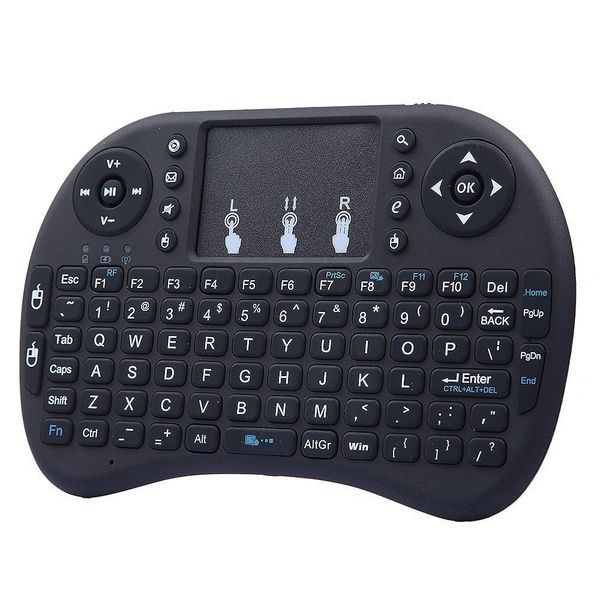 I8 Mini Teclado Sem Fio 2.4G English Air Mouse Controle Remoto Touchpad para Smart Android TV PC