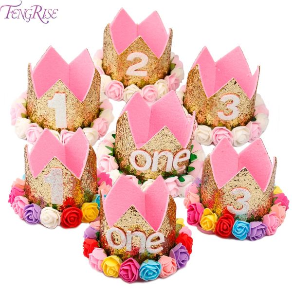 Fengrise Baby Girl Birthday Party Hats I Am One Caps First