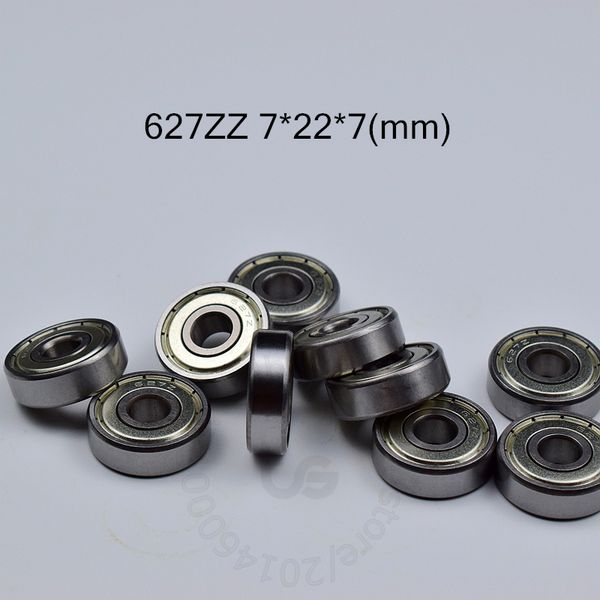 

627zz bearing 10pcs metal sealed miniature mini bearing 627 zz 7*22*7mm chrome steel deep groove bearing