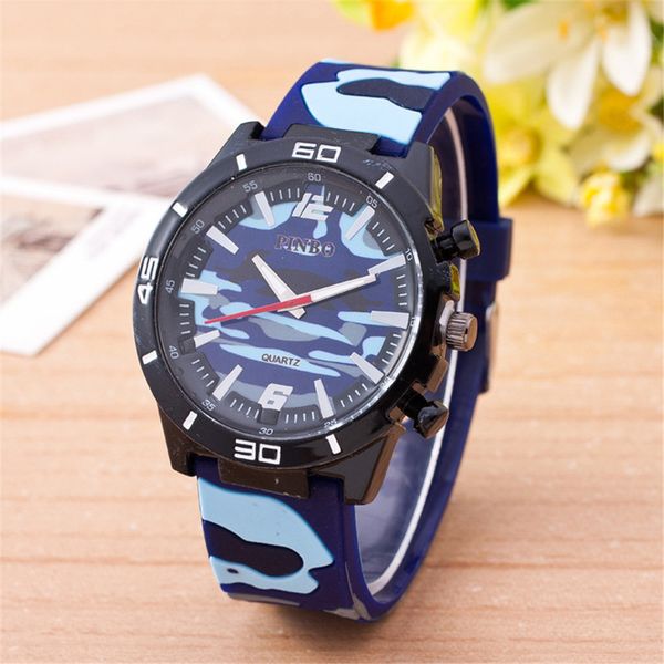 

2017 new aimecor fashion luxury men's camouflage auartz watches dropshipping l628, Slivery;brown