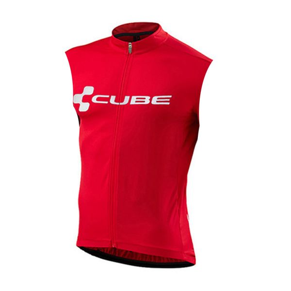 

2019 CUBE Pro велосипедной команды без рукавов Джерси велосипед жилет трико Ciclismo быстр
