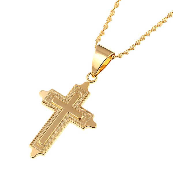 

gold plated cross jesus christ cross pendant necklace jewelry, Silver