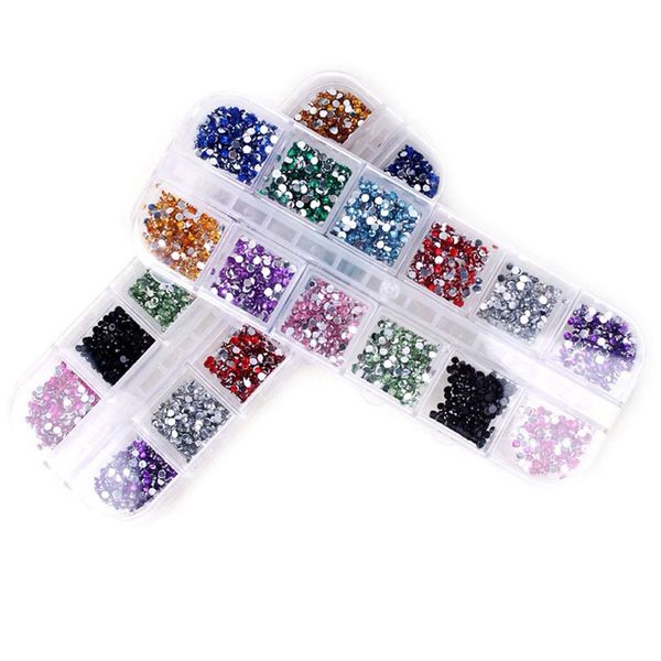 

nail rhinestones decorations for nails mixed size mixed color 1set flat back acrylic rhinestones 3d nail art, Silver;gold