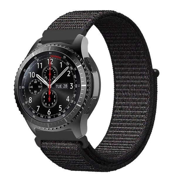 

sports nylon strap for samsung galaxy gear s3 / s2 / gear sports strap for huami amazfit bip amazfit 2 20mm 22mm smart, Black;brown