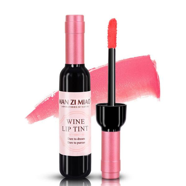 Coreano Impermeabile Vino Rosso Forma Tinta Labbra Baby Rosa Labbra Per Le Donne Batom Trucco Rossetto Liquido Lucidalabbra Cosmetico