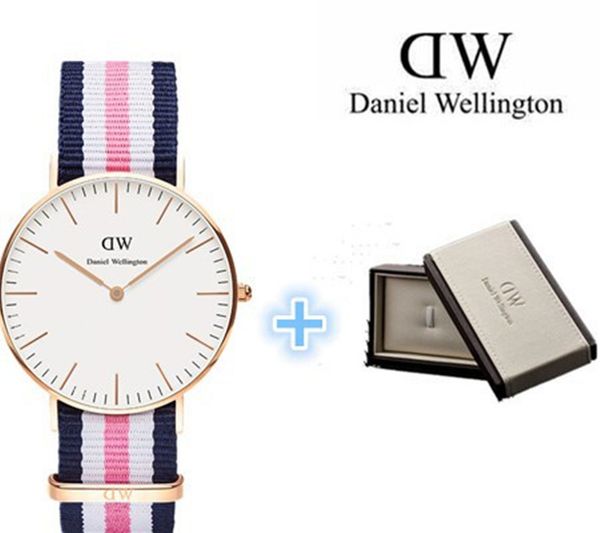 

New Wellington famous brand Couple casual watches women fashion Multicolor Nylon Bell Daniel men sports quartz watch reloj hombre original